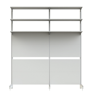 五金洞洞板书架少女桌上书柜落地展示学习收纳一体书桌置物架