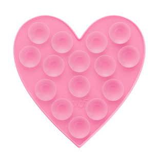 Wildflower爱心吸盘式手机支架多功能粘贴玻璃浴室卫生间自拍神器拍视频固定器防水苹果iPhone16/15专用女生