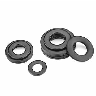 黑色304不锈钢平垫圈垫片M1.6M2M2.5M3M3.5M4M5M6M8M10M12M14M16