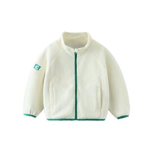 【天丝抗静电】齐齐熊男童摇粒绒外套儿童秋冬款宝宝保暖户外运动