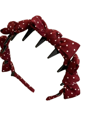 2026新款红色蝴蝶结高颅顶发箍