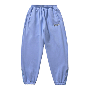 BLACUL hiphop北卡蓝90s嘻哈街舞说唱肥大运动裤宽松加绒卫裤男秋