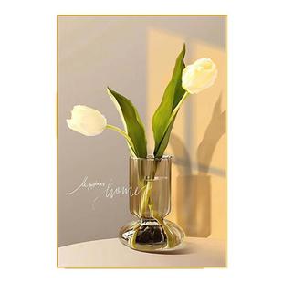 餐厅装饰画现代简约高档饭厅挂画餐桌背景墙轻奢水果创意酒杯壁画