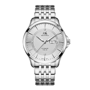 【年货送礼】上海手表3069自动机械表男65周年纪念表日历夜光钻石