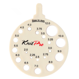 毛线街 Knitpro进口密度尺量针器diy毛衣编织测针器编织工具配件