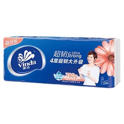 维达家用实惠装卷纸纸巾10卷无香