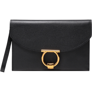 【自营】Ferragamo/菲拉格慕女士MARGOT牛皮GANCINI手拿包21H770