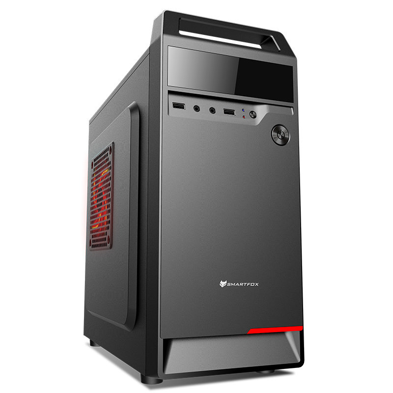 极狐商悦MATX电脑台式机办公家用桌面便携手提USB3.0带光驱位机箱