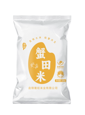 盘锦蟹田米1斤东北大米500g圆粒珍珠米稻蟹共生当季新米一斤装