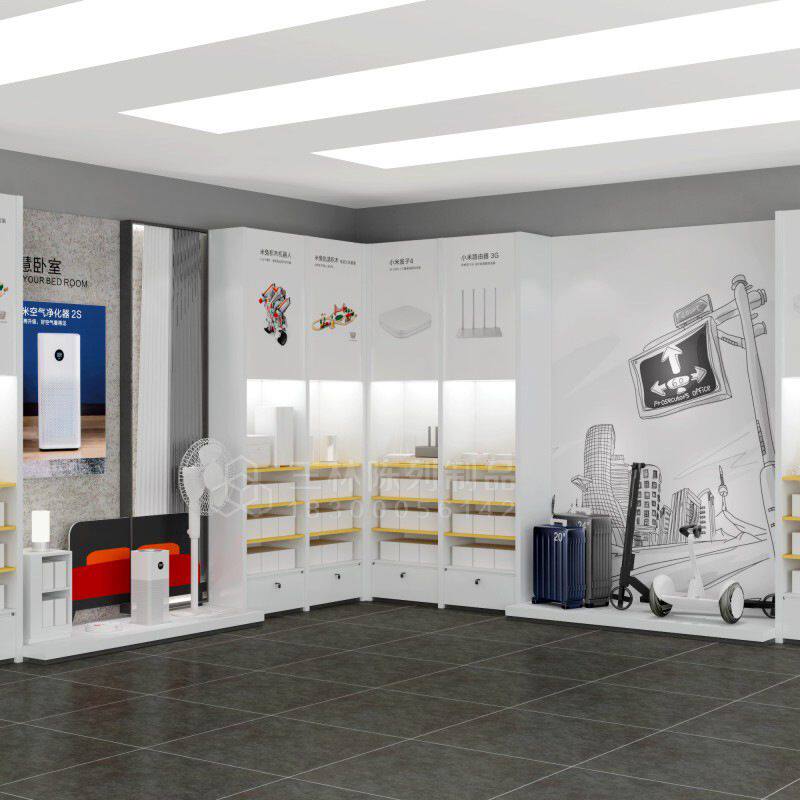 商场厂家手机店整店展柜手机电脑体验台中岛桌通信电子产品展示柜