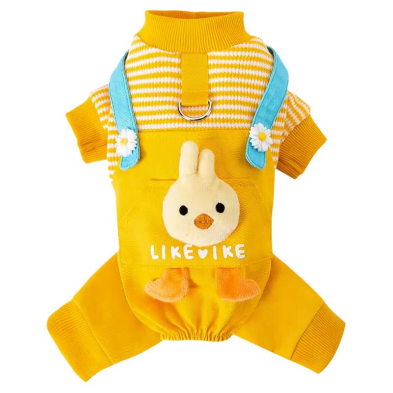 狗狗衣服秋冬款泰迪比熊博美猫咪卫衣宠物用品牵引新款太迪春天