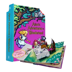 3D立体书系列 爱丽丝漫游奇境记 梦游仙境 英文原版书 Alice's Adventures in Wonderland 正版 经典童话哲理故事绘本玩具书