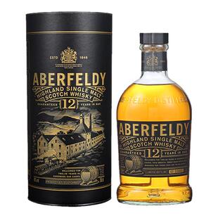 Aberfeldy艾柏迪12年750ML苏格兰单一麦芽威士忌海外进口正品洋酒