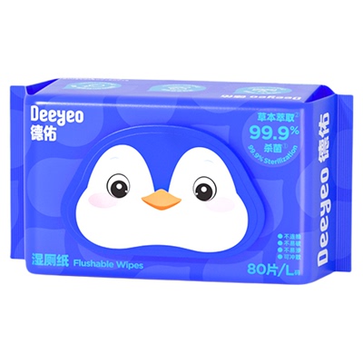 德佑王牌湿厕纸加大加厚80抽