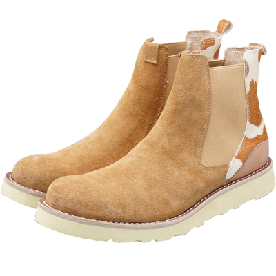 bless切尔西靴麂皮手工靴马丁靴