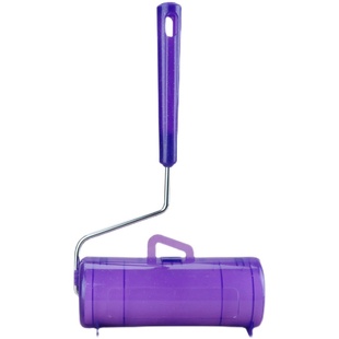 粘毛器滚筒16cm铁手柄架子粘毛卷纸滚毛刷除尘滚衣物去毛滚轮把手