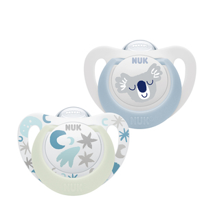 NUK德国进口安抚奶嘴智选硅胶婴儿0到3个月防胀气 哄睡宝宝防龅牙