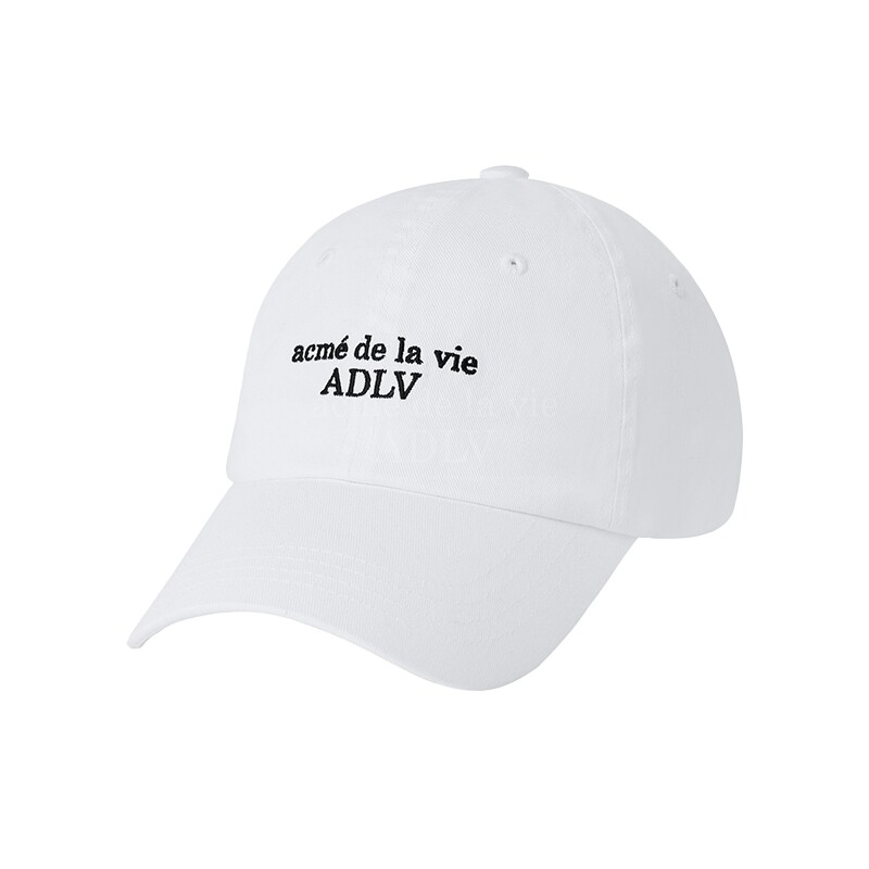 ADLV潮牌字母鸭舌帽百搭棒球帽时尚帽子男女士同款太阳帽白色米色