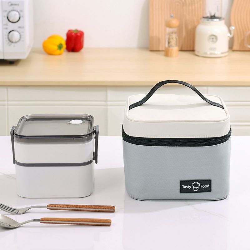 手提便当包外卖学生上班族饭盒袋打包带保温加厚批发袋饭铝箔便携