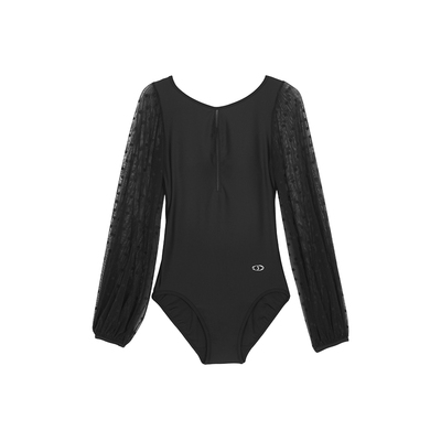 安莉芳长袖防晒三角连体泳衣女士舒适性感显瘦泳装ES00218