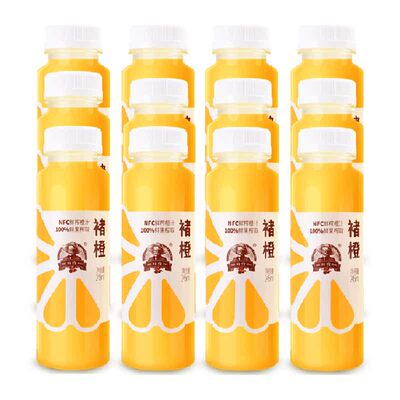 褚橙100%NFC鲜榨橙汁245ml×12瓶