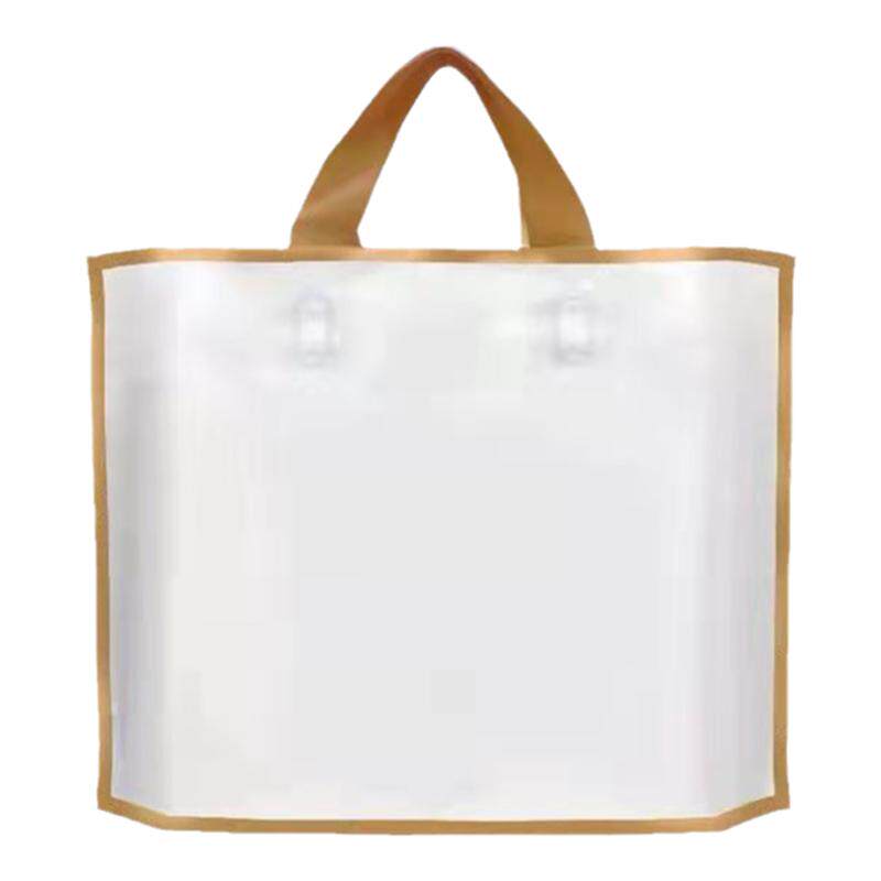 服装店磨砂金边手提袋定做logo