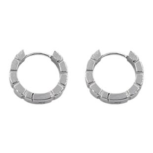 PAUSA ANN s925 方块拼接极简现代感通勤耳环/耳圈