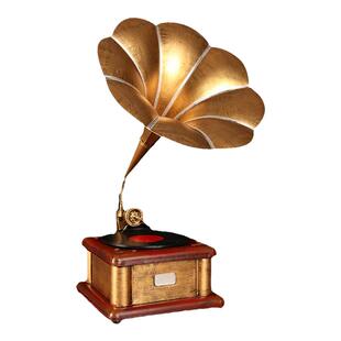 老式铁艺仿古复古唱片机 留声机 摄影道具 模型家居装饰品摆件