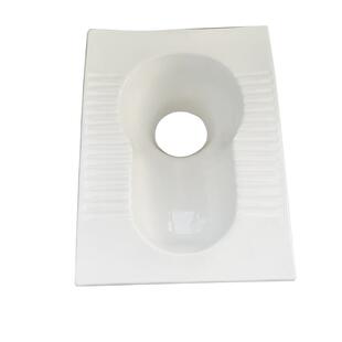 农村旱用陶瓷蹲便器大口径直通式踏便旱厕专用陶瓷蹲便免冲水蹲坑