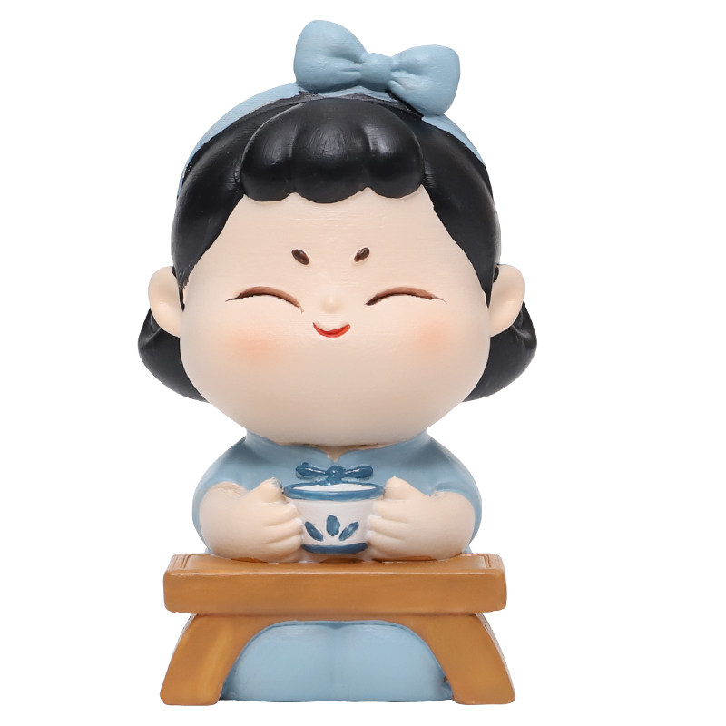 唐小圆的优雅生活可爱唐仕女摆件创意家居装饰品桌面少女心小礼物