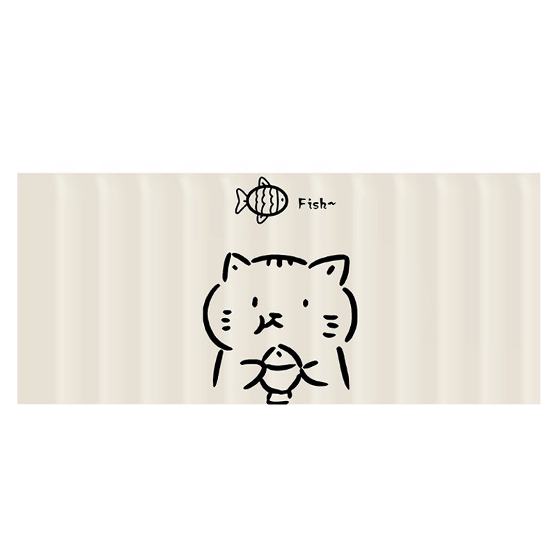 猫咪柜子帘子遮挡杂物橱柜防尘帘