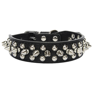 狗狗铆钉项圈防咬金属脖圈法斗八哥小中型犬尖钉颈圈狗链子狗脖链