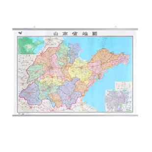 【加厚版】2026年新版 山东省地图正版 高清详细覆膜防水大尺寸约106×76cm行政区划地图展示大部分高速路国道县镇乡村等地名