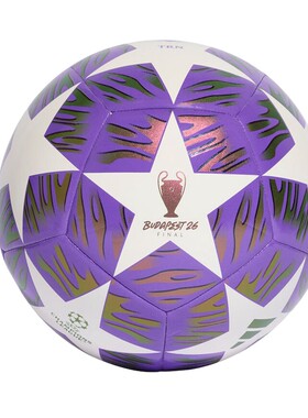 adidas阿迪达斯UEFA欧冠训练用足球实用机缝5号球 JX9089