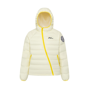 DHSS美式复古斜拉链连帽排骨羽绒服男女宽松冬季轻量化保暖外套