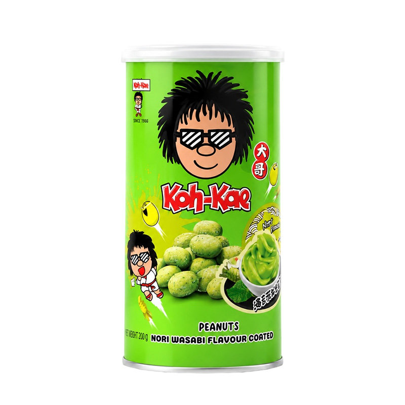 泰国进口Koh-Kae大哥牌花生豆200g罐装芥末冬阴功虾炒货网红零食