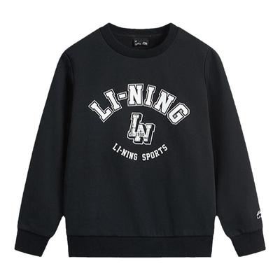 李宁童装男童卫衣加绒2025新款