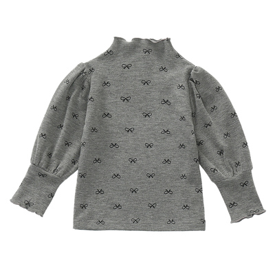 女童加绒打底衫秋冬一体绒