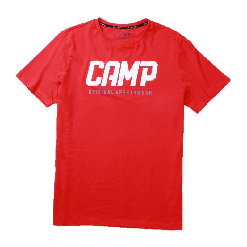 T恤男款Camp棉质宽松版圆领