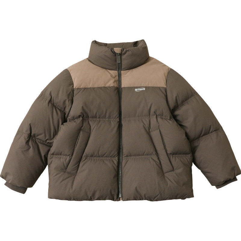 男童羽绒服短款2026冬季新品90绒儿童羽绒服立领面包服亲子装5971