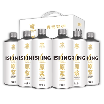 金特1Lx6精酿原浆白啤