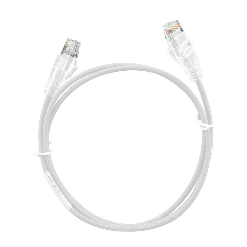 超六类网线cat6a万兆纯铜室内非屏蔽成品网络细跳线3.7mm过测试