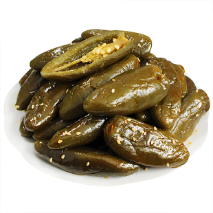 酱香港椒即食腌制辣椒咸菜开胃下饭菜酱菜厚皮辣椒延边朝鲜族风味