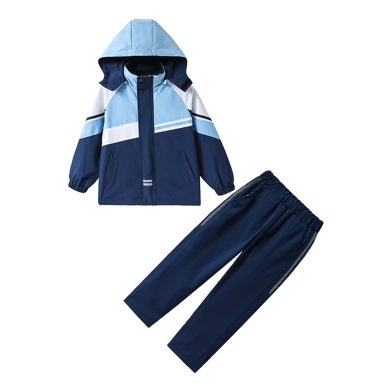 小学生校服冲锋衣三合一可拆卸秋冬装儿童运动班服幼儿园园服套装