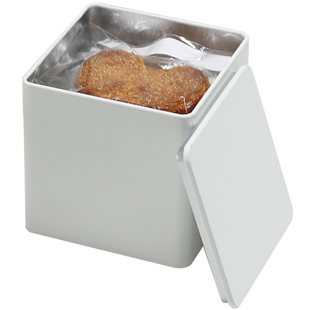 白色马口铁盒包装盒 爱心酥曲奇饼干巧克力伴手甜品点心铁罐盒