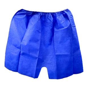 一次性短裤纯棉女桑拿内裤男士透气美容院按摩洗浴足浴汗蒸蓝浴裤