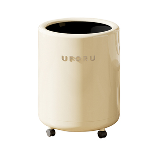 垃圾桶家用2025新款带轮可移动卫生间纸篓子客厅卧室大容量垃圾筒