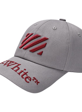 OFF-WHITE™官方旗舰店帽子男款灰色刺绣字母帽遮阳鸭舌帽女2026