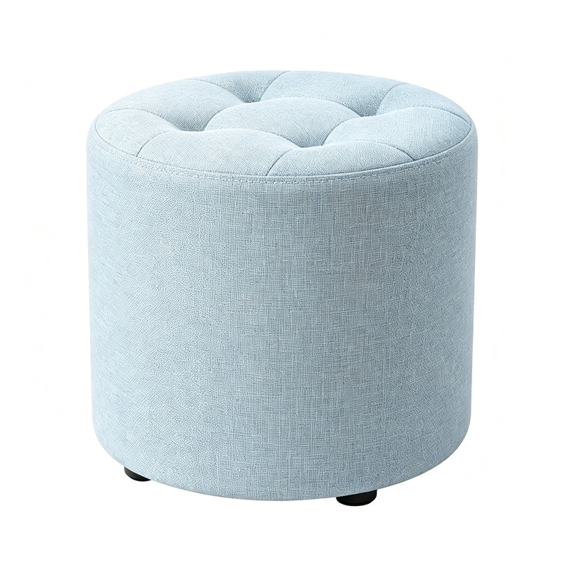 小登子圆沙发凳小园布艺登墩子家用坐椅圆换鞋圆柱凳子门口小椅子