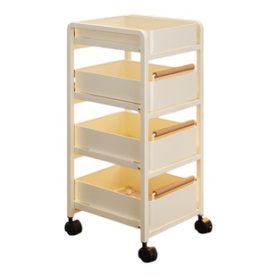 厨房置物架家用落地多层零食箱果蔬菜篮小推车收纳架移动